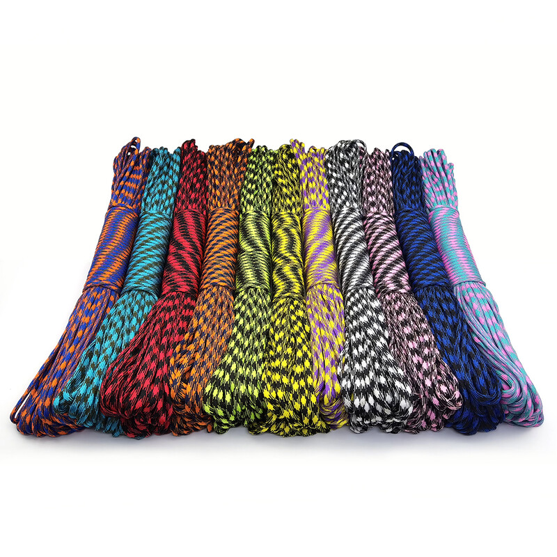 550 Paracord Paracord Parachute Cord Uže za šator Guyline Mil Spec Type III 7 Strand 50FT 100FT Za planinarenje Kampiranje