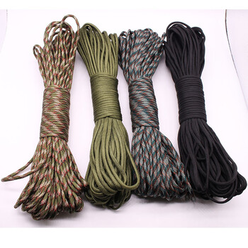 31m Paracord 550 Parachute Cord 100ft 4mm Paracord Rope Bundles Lanyard Rope Paracord Black Kit Survival Equipment Camping