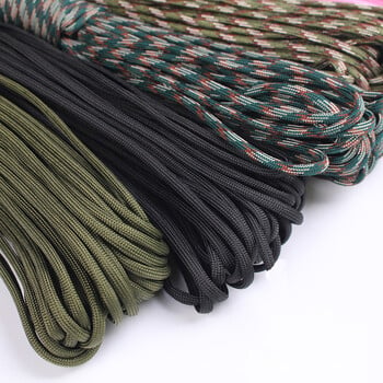 31m Paracord 550 Parachute Cord 100ft 4mm Paracord Rope Bundles Lanyard Rope Paracord Black Kit Survival Equipment Camping