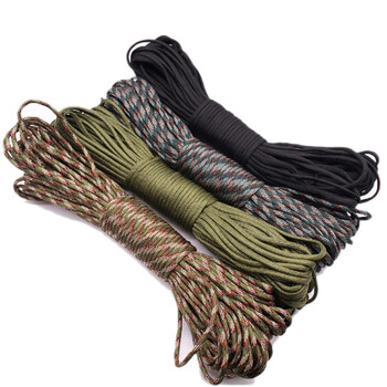 31m Paracord 550 Parachute Cord 100ft 4mm Paracord Rope Bundles Lanyard Rope Paracord Black Kit Survival Equipment Camping