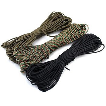 31m Paracord 550 Parachute Cord 100ft 4mm Paracord Rope Bundles Lanyard Rope Paracord Black Kit Survival Equipment Camping