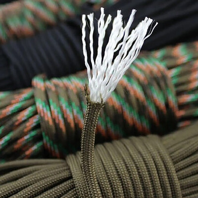 31 m Paracord 550 parašiuto laidas 100 pėdų 4 mm Paracord lynų ryšuliai, juostos virvė Paracord juoda stovyklavimo įrangos išgyvenimo rinkinys