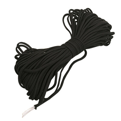31 m Paracord 550 izpletņa aukla 100 pēdu 4 mm Paracord virvju saišķi Štrope Paracord melna kempinga aprīkojuma izdzīvošanas komplekts