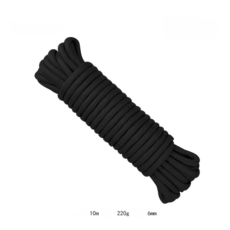 Vonkajšie 6mm 15-jadrové dáždnikové lano 550 Multifunkčné záchranné lezecké lano pre parašutistov, lano do stanu a prístrešku