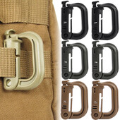 Molle Tactical Backpack Carabiner Outdoor Plastic EDC Shackle Carabiner Practical ABS Snap D-Ring Κλιπ μπρελόκ Δαχτυλίδι ασφάλισης