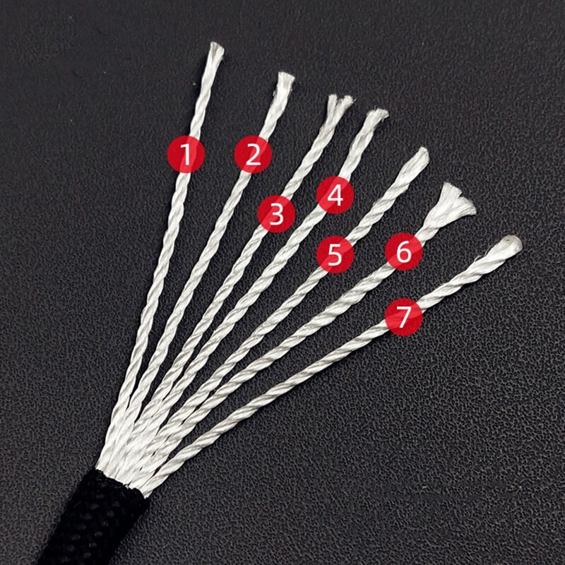 7 σκέλη 4mm Paracord 550 Military Tactical Parachute Cord Camping Survival Accessories Tent Lanyard DIY Bracelet Weaving Rope