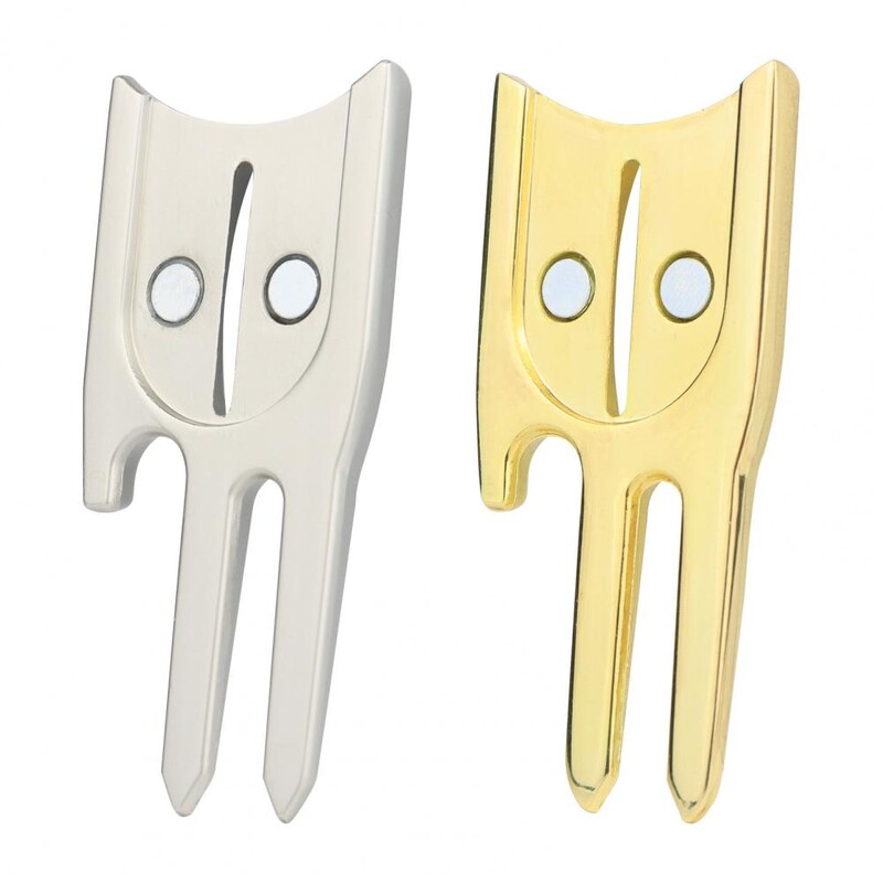 Golf Divot rīks 6 vienā Magnētiskā golfa zīme Augstas cietības nodilumizturīgs treniņu palīglīdzeklis Mērķis Golf Divot remonta rīks