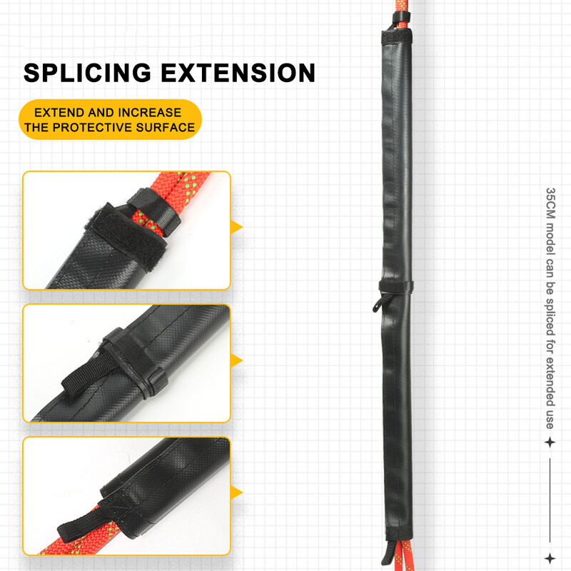 1-3 KOM Zaštitna navlaka za uže za penjanje od 50 cm Lagani štitnik za uže za penjanje Magična traka Oprema za spuštanje po užetu