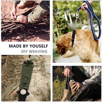 100FT Military Paracord 7 Strand 4mm Αξεσουάρ Camping Outdoor Survival DIY Βραχιόλι Σχοινάκι πεζοπορίας