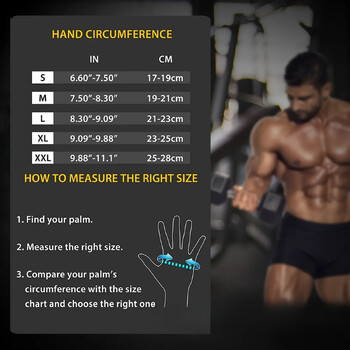 Αντιολισθητικό Half Finger Bodybuilding Gym Gloves Weightlifting Dumbbell Training Fitness Gloves Crossfit Workout Exercise for Man