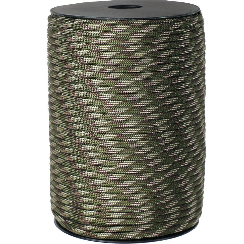 50/100m 550 Military Paracord 9 Strand 4mm Tactical Parachute Rope for DIY Making Lanyard Bracelet Dog Collar Tent