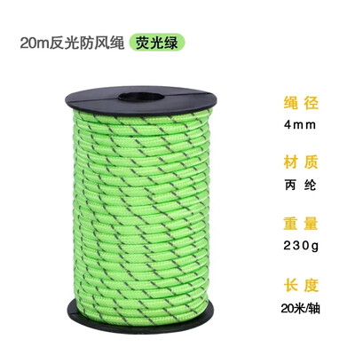 20 m višenamjenski široki reflektirajući 550 Paracord konop 4 ,5 mm Camping Survival Edc Outdoor Padobran kabel Uzica za spašavanje