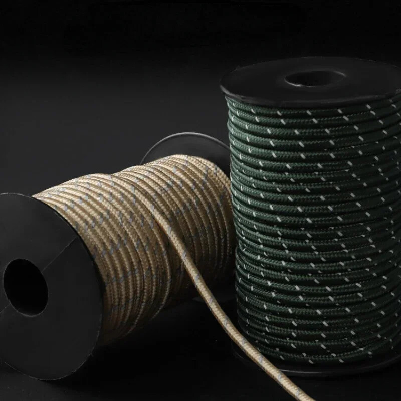 20 m višenamjenski široki reflektirajući 550 Paracord konop 4 ,5 mm Camping Survival Edc Outdoor Padobran kabel Uzica za spašavanje