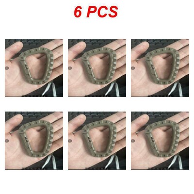 6x Taktički karabiner Carabina Karabiner Clip Plastični Kadetski Planinarenje Kampiranje