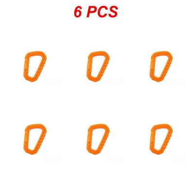 6x Taktički karabiner Carabina Karabiner Clip Plastični Kadetski Planinarenje Kampiranje