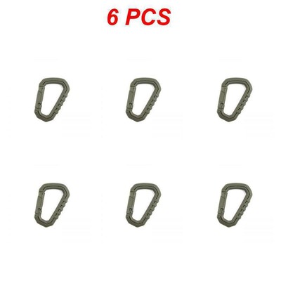 6x Taktički karabiner Carabina Karabiner Clip Plastični Kadetski Planinarenje Kampiranje