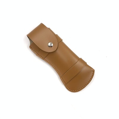 Καφέ πτυσσόμενο μαχαίρι θήκης εργαλείου φακού Θήκη με θηλιά ζώνης φακού Δερμάτινο θηκάρι Τσέπη Hunt Camp Outdoor Carry Εξοπλισμός