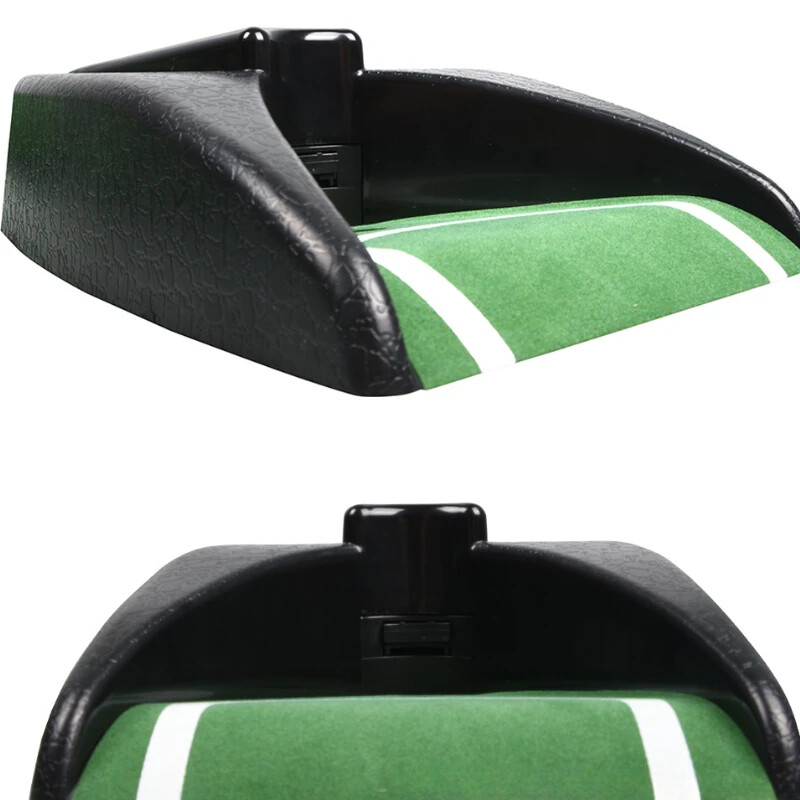 1 gab. Automātiska bumbiņas atgriešanas ierīce golfa stumšanas stieņa treniņu palīgrīks stumšanas stieņa automātiskā bumbas atgriešanas treniņu ierīce Treniņu palīglīdzekļi