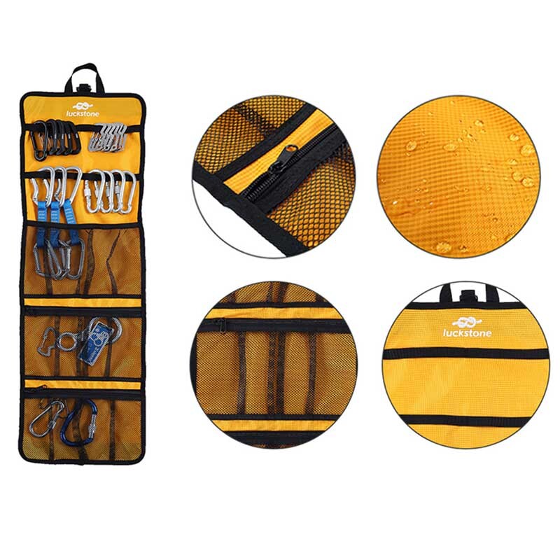 Laipiojimo uolomis laikymo krepšys Pavarų įranga Organizuotas laikymo krepšys Karabine organizuotas krepšys