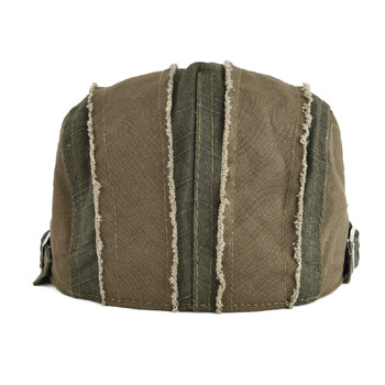 VOBOOM Distressed Cotton Flat Cap Мъжки шапки за голф Newsboy Retro Baker Boy Hat Мъжка барета Gatsby Driver Cabbies Регулируема