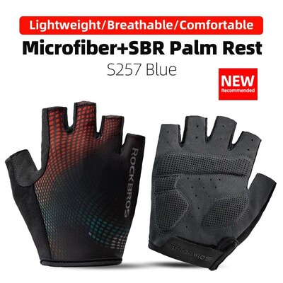 ROCKBROS Biciklističke rukavice Pola prstiju Otporne na udarce Otporne na habanje Prozračne MTB Rukavice za cestovne bicikle Muškarci Ženske Sportska biciklistička oprema