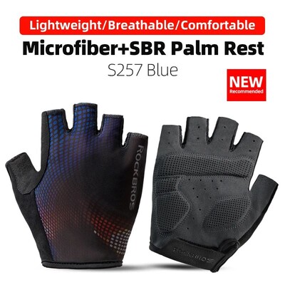 ROCKBROS Biciklističke rukavice Pola prstiju Otporne na udarce Otporne na habanje Prozračne MTB Rukavice za cestovne bicikle Muškarci Ženske Sportska biciklistička oprema