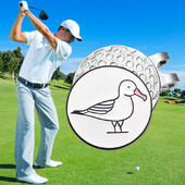 Funny Birds Pattern Print Διακοσμητικά κλιπ καπέλο για μπάλα του γκολφ Μαρκαδόρος μπάλα του γκολφ με μαγνητικό κλιπ καρτούν προμήθειες γκολφ Αξεσουάρ