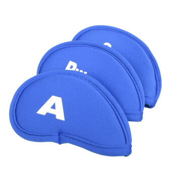 10 τμχ/Σετ Αξεσουάρ γκολφ Ironhead Cover HeadCovers Protect Golf Head Cover Μαύρο/Κόκκινο/Μπλε Αξεσουάρ γκολφ