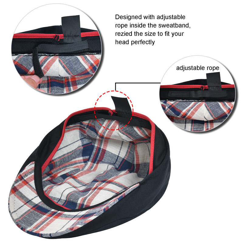 Jangoul muška ravna kapa Mekani vintage laneni šeširi Ležerni retro šešir za novine Baretka za mušku vožnju Bršljan šeširi Ljeto Jesen