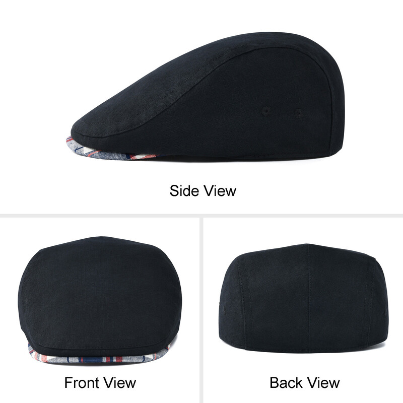 Jangoul muška ravna kapa Mekani vintage laneni šeširi Ležerni retro šešir za novine Baretka za mušku vožnju Bršljan šeširi Ljeto Jesen