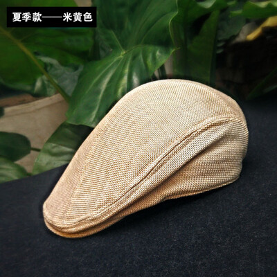 Ανδρικό καπέλο Classic Vintage αναπνεύσιμο καπέλο μπερέ για άντρες Visor Γάλλος καλλιτέχνης Beanies Σχεδιαστής από βαμβάκι και φοδραρισμένο καπέλο British Berets