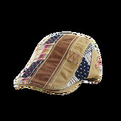 Ανδρικό καπέλο μπερέ Patchwork Newsboy Beret Ρυθμιζόμενο επίπεδο καπέλο Cabbie για οδήγηση, κυνήγι, ψάρεμα σε εξωτερικούς χώρους