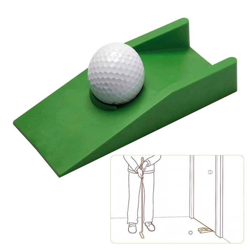 Opritor de ușă pentru antrenor de golf, joc de golf, birou, acasă, covor, practică, țintă pentru pasionații de golf, opritoare decorative pentru uși, verde, ABS