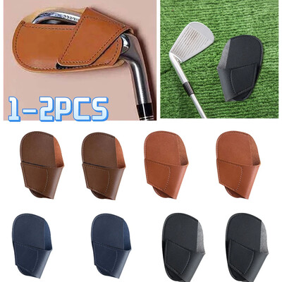 1-2PCS Универсален Swing Club Push Putter Калъфи за глава Протектор PU кожени клинове Калъфи за спортни аксесоари на открито