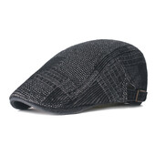 Τζιν Καπέλα Newsboy Ρυθμιζόμενο Ivy Flat Cap Gatsby Cabbie Καπέλο οδήγησης για άνδρες Γυναικείες Vintage Kpop Irish Berets