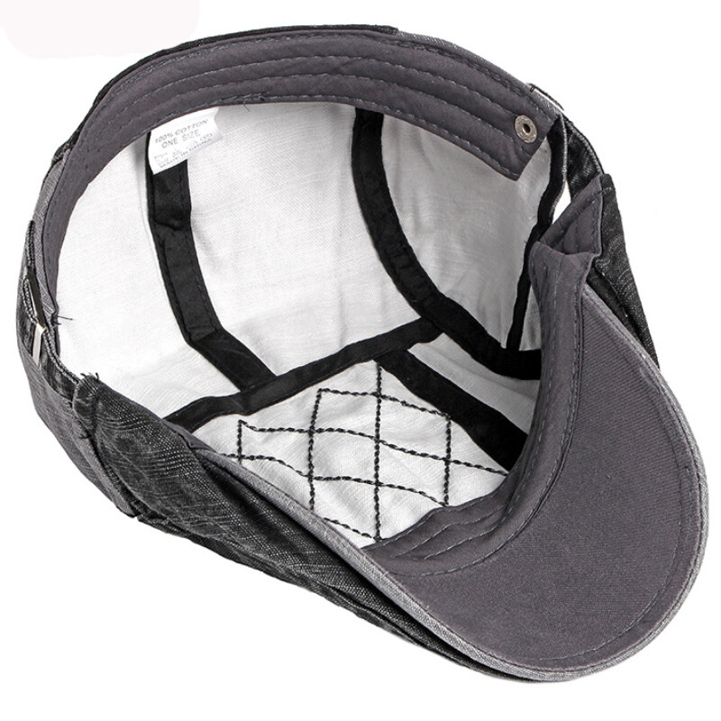 HT2954 Beretė Pavasario vasaros kepurė nuo saulės Kepuraitė iš medvilninės plokščios kepuraitės pritaikyta dailininkė tapytoja beretė skrybėlė vyrams, moteriška beretės kepurė