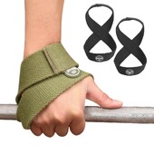 Podstavljene trake za sliku 8. Deadlift Dizanje utega Trake za zapešće Powerlifting Vježbe Povlačenja Vodoravna šipka Neklizajući omotač za zglobove Teretana