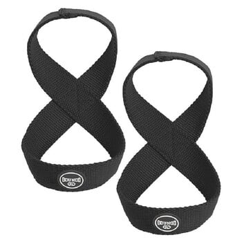 Γυμνασμένα σχήμα 8 Ιμάντες Deadlift Weight Lifting Wrist Straps Powerlifting Workout Pull-ups Οριζόντια μπάρα αντιολισθητική Wrist Wrap Gym