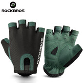 ROCKBROS Γάντια ποδηλασίας με μισό δάχτυλο Καλοκαιρινό δίχτυ που απομακρύνει τον ιδρώτα κοντά γάντια ποδηλάτου Ανδρικά Γυναικεία Υψηλή ελαστικά γάντια αθλητικού ποδηλάτου