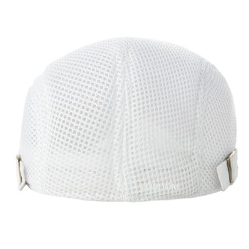 VOBOOM Summer Men Casual Beret Αναπνεύσιμο Επίπεδο Καπέλο Ivy Cap Cabbie Newsboy Καπέλα στυλ Gatsby καπέλο Ρυθμιζόμενο καπέλο Boina Mesh