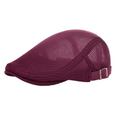 VOBOOM vară bărbați beretă ocazională pălărie plată respirabilă șapcă de iederă șapcă cabbie știri șapci stil Gatsby șapci reglabile cu plasă Boina