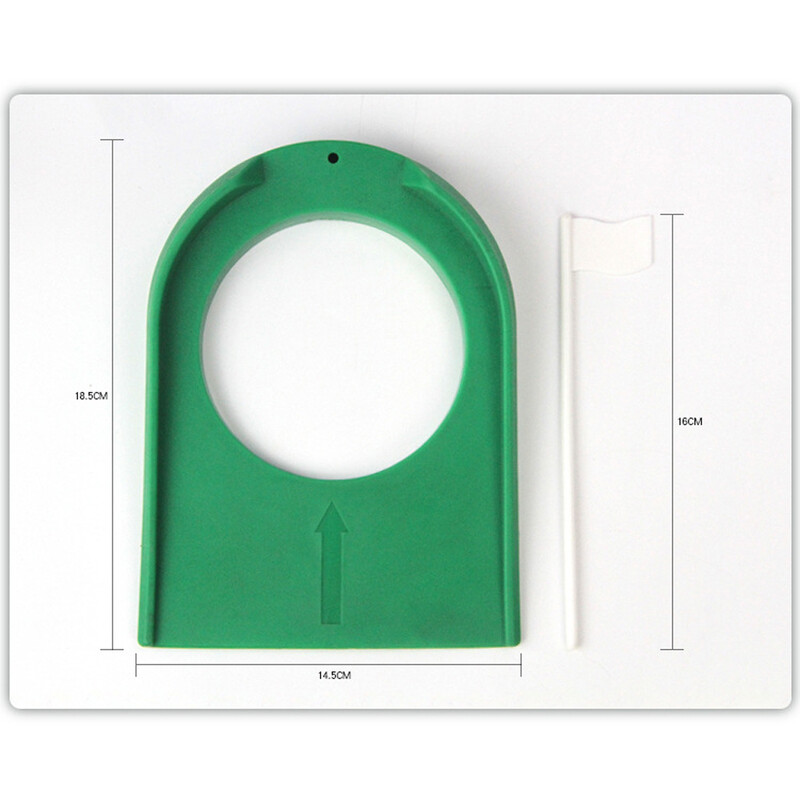 1 τμχ Νέο πράσινο κύπελλο γκολφ με τρύπα Λευκή σημαία Βοήθημα εκπαίδευσης γκολφ για δώρο παίκτη γκολφ Μπάλα ποδοσφαίρου γκολφ σε εσωτερικό εξωτερικό χώρο