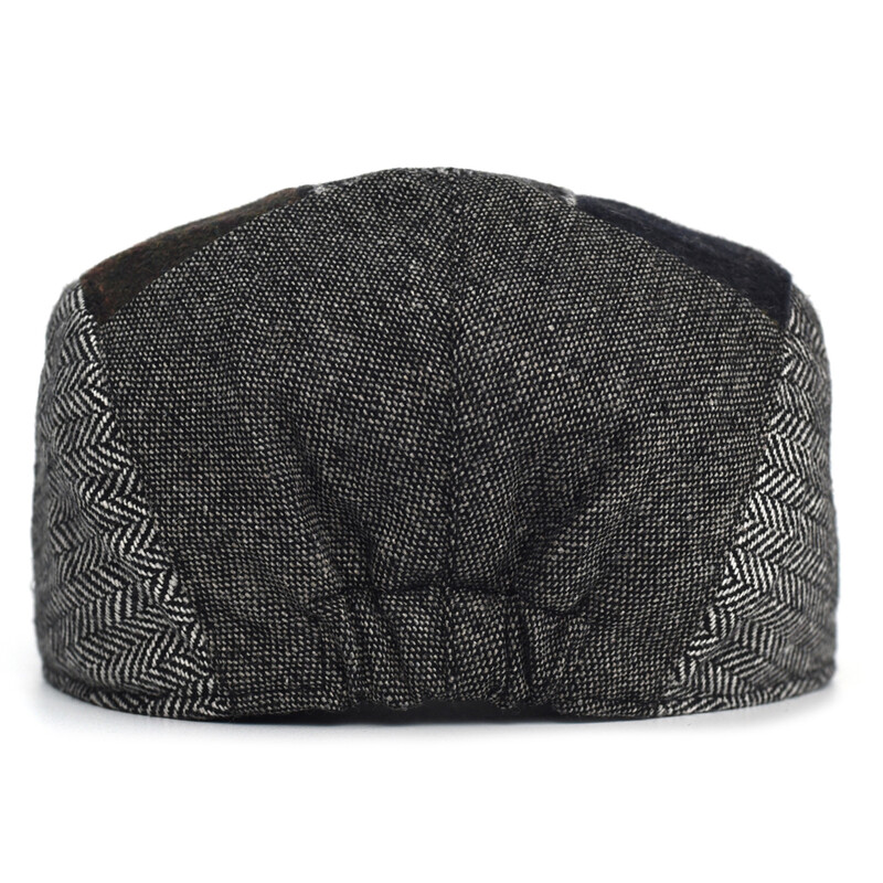 Four Seasons Vintage Patchwork Ψαροκόκαλο Καπέλα Newsboy Casual Outdoor Retro Καπέλα μπερέ Μόδα Επίπεδα καπέλα