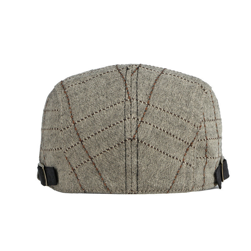 2023 m. pavasario medvilninės languotos laikraščių kepuraitės, plokščios kepuraitės, vyrų ir moterų tapytojos beretės kepurės 126