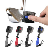 Golf Club Brushes Καθαριστικό Golf Club με πτυσσόμενο φερμουάρ και αντιολισθητική λαβή με υπερμεγέθη κεφαλή βούρτσας και αναδιπλούμενη ακίδα