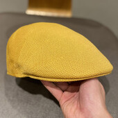 Νέο πλεκτό μπροστινό καπέλο καλοκαιρινής μόδας με αναπνεύσιμο γυναικείο μπερέ Ανοιξιάτικο και Φθινοπωρινό Street Shot Μονόχρωμο Ανδρικά καπέλα