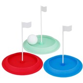 Γκολφ Practice Hole Putting Cup All Direct Μαλακό καουτσούκ με λευκή σημαία γκολφ κύπελλο τρύπας γκολφ μπλε πράσινο και κόκκινο βοηθήματα προπόνησης