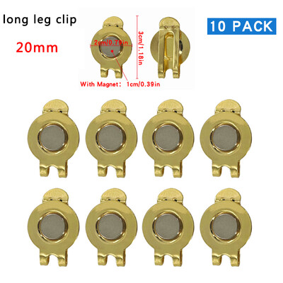 10 τμχ Κλιπ καπέλου γκολφ Μαγνητικό μεταλλικό κλιπ για καπέλο γκολφ Αξεσουάρ γκολφ για μπαλάκια του γκολφ Marker Drop Ship