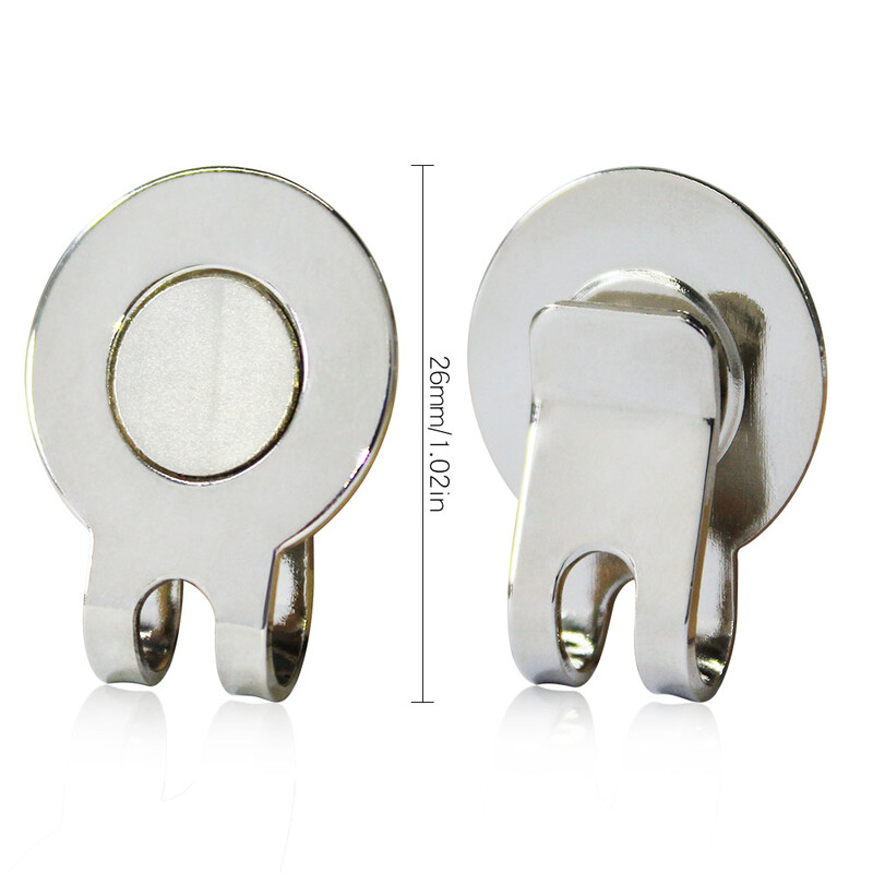 10 τμχ Κλιπ καπέλου γκολφ Μαγνητικό μεταλλικό κλιπ για καπέλο γκολφ Αξεσουάρ γκολφ για μπαλάκια του γκολφ Marker Drop Ship