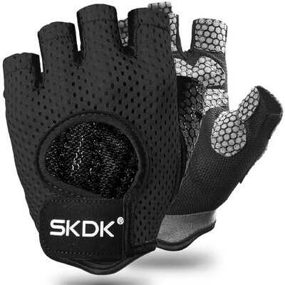 SKDK Gym Gloves Weightlifting Workout Dumbbell Crossfit Bodybuilding αξεσουάρ Breathable Fitness Gloves Silicone Palm Hollow